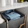 Badschrank für Wäsche Bruno Grau 80 x 64 cm mit 2 Fächern Vicco Bild 4