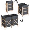 Badschrank für Wäsche Bruno Grau 80 x 64 cm mit 2 Fächern Vicco Bild 5