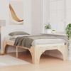 vidaXL Bettrahmen Braun 90 x 190 cm Massives Kiefernholz 873010 Bild 3