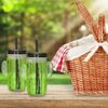 Relaxdays 8er Set Trinkgläser Kaktus mit Strohhalm Bild 3
