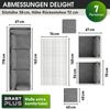 BRAST Gartenmöbel Set Delight Grau/Anthrazit bis zu 7 Personen inkl. extra Dicke Kissen Outdoor Loungemöbel Sitzgruppe Essgruppe Garnitur Bild 3