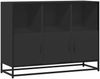 vidaXL Sideboard Schwarz 100x35x76 cm Holzwerkstoff 849029 Bild 2