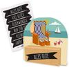 itenga Geschenkbox itenga Geldgeschenkverpackung Strandkorb Urlaub Meer Sand (Motiv 42) Bild 1