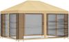 vidaXL Garten Pavillon mit Seitenwänden 4 x 3 m Creme 900386 Bild 3