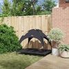 vidaXL Hundebett Schwarz 122 x 93 x 106,5 cm Stahl 42008168 Bild 3