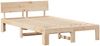 vidaXL Bettrahmen mit Kopfteil Natur 140 x 190 cm Massives Kiefernholz 872656 Bild 4