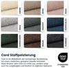 FDM Polsterbett ALMADA modern mit Bettkasten MADE IN EU - mit Cord Bezug (verfügbar 90x200 120x200 140x200 160x200 180x200 cm, Bettrahmen, Bett, mit großen gepolsterten Kopfteil, mit Bettkasten zum aufklappen), Hebbarer Metallrahmen, Bettkasten, mit/ohn... Bild 4