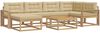 vidaXL Outdoor-Sofagarnitur 7 pcs Weiß und Beige 3386732 Bild 2
