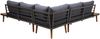 Garten-Garnitur HWC-E97, Garnitur Sitzgruppe Lounge-Set Sofa, Akazie Holz MVG-zertifiziert, grau Bild 3