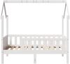 vidaXL Kinderbett Hausbett Weiß 80x160 cm Massivholz Kiefer 850711 Bild 4