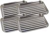 Edelstahl Grillschale, BBQ Grillzubehör, 35x24cm , 4x Grillschale Bild 1