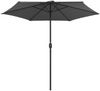 vidaXL Sonnenschirm mit Aluminium-Mast 270x246 cm Anthrazit 47346 Bild 3