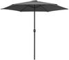 vidaXL Sonnenschirm mit Aluminium-Mast 270x246 cm Anthrazit 47346 Bild 2