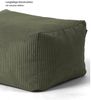 mokebo Pouf Der Ruhestifter (aus Cordstoff), Sitz-Hocker, Bodenkissen, Fußhocker oder Sitzkissen eckig in Grün Bild 3