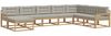 vidaXL Outdoor-Sofagarnitur 8 pcs Weiß und Hellgrau 3386855 Bild 2