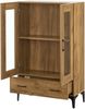 Vitrinenschrank Søndersø 70x31x115 cm Eichenoptik [en. casa] Bild 3