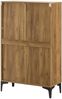 Vitrinenschrank Søndersø 70x31x115 cm Eichenoptik [en. casa] Bild 5