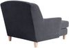 XXL Sessel Karil Bezug Veloursstoff Buche natur / anthrazit 21886 Bild 4