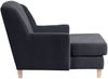 XXL Sessel Karil Bezug Veloursstoff Buche natur / anthrazit 21886 Bild 3