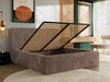 MKS Möbel 'Tiliano Classic' Polsterbett mit Stauraum, Cordstoff, Braun, 180x200 cm, Pocket | H3 - mittelfest Bild 3