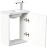 Gäste WC Badmöbel Pico Slimline 40cm SoftClose weiß hochglanz : Weiss hochglanz Bild 4