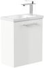 Gäste WC Badmöbel Pico Slimline 40cm SoftClose weiß hochglanz : Weiss hochglanz Bild 3
