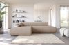 Selsey 'Armone' Ecksofa mit Schlaffunktion, Chenille, Ottomane links, Beige Bild 2