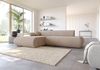 Selsey 'Armone' Ecksofa mit Schlaffunktion, Chenille, Ottomane links, Beige Bild 3