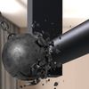 CLP Kleiderstange Fenton aus Metall für Deckenmontage mit 12 Kleiderhaken,100x80 cm Bild 4