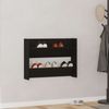 Schuhschrank, Schuhkipper für Flur, modern Schwarz Eichen-Optik 85 x 18 x 90 cm Holzwerkstoff Bild 2