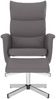 vidaXL Relaxsessel mit Fußhocker Grau Kunstleder 356591 Bild 3