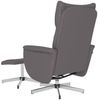 vidaXL Relaxsessel mit Fußhocker Grau Kunstleder 356591 Bild 5
