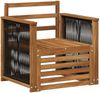 vidaXL Outdoor Mittelsofa Natur 3438908 Bild 2