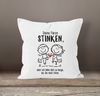 MoonWorks Dekokissen Kissen-Bezug Deine Fürze stinken aber ich liebe dich Geschenk Freund Bild 2