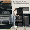 STEELSØN 'Diorus' Mülltonnenbox 5er je 240 Liter, anthrazit, Mülltonnenverkleidung aus Stahl mit Sichtstreifen, wetterfest, 116x80x337 cm, abschließbare Müllbox für 5 Tonnen Bild 3