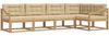 vidaXL Outdoor-Sofagarnitur mit Kissen 4 pcs Weiß und Beige Polyester 3386462 Bild 2