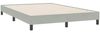 vidaXL Boxspringbett ohne Matratze Hellgrau 160x220 cm Samt 3315879 Bild 4