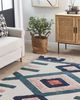 Teppich Baumwolle mehrfarbig 160x230 cm geometrisches Muster Fransen Kurzflor KOZLU Bild 3
