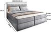 Masseno Boxbett PELLIO 160x200 cm mit Bonell Matratze und Topper, Doppelbett, Polsterbett mit Kopfteil, Boxspringbett Bild 4