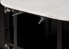 Kommode Mango 65x38x76 schwarz lackiert / Marmor weiß BARCELONA #115 Bild 2