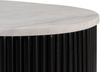 Kommode Mango 65x38x76 schwarz lackiert / Marmor weiß BARCELONA #115 Bild 3