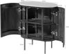 Kommode Mango 65x38x76 schwarz lackiert / Marmor weiß BARCELONA #115 Bild 5