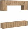 5-tlg. TV Wand Einheiten, TV-Schrankset Altholz Holzwerkstoff Bild 2