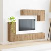 5-tlg. TV Wand Einheiten, TV-Schrankset Altholz Holzwerkstoff Bild 4
