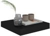 vidaXL Schweberegal Schwarz 23x23,5x3,8 cm MDF 323823 Bild 3