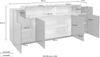 Sideboard >Corona< (BxHxT: 200x85,6x45 cm) in anthrazit matt/Oak Bild 4