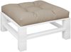 vidaXL Palettenkissen Taupe 80x80x12 cm Stoff 360499 Bild 3