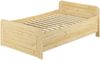 Erst-Holz Seniorenbett extra hoch 120x220 Einzelbett Rollrost Matratze Holzbett Massivholz 60. 42-12-220 M Bild 4