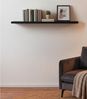 Home4You Wandboard MIKI, B 100 x H 23,5 cm, Schwarz matt, MDF, PVC, 1-tlg, 1 Ablagefläche Bild 1