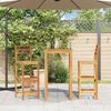 Barhocker LENI 2er Set Massivholz Akazie | Barstühle Küchenhocker Thekenhocker für Küche Hausbar Bild 4